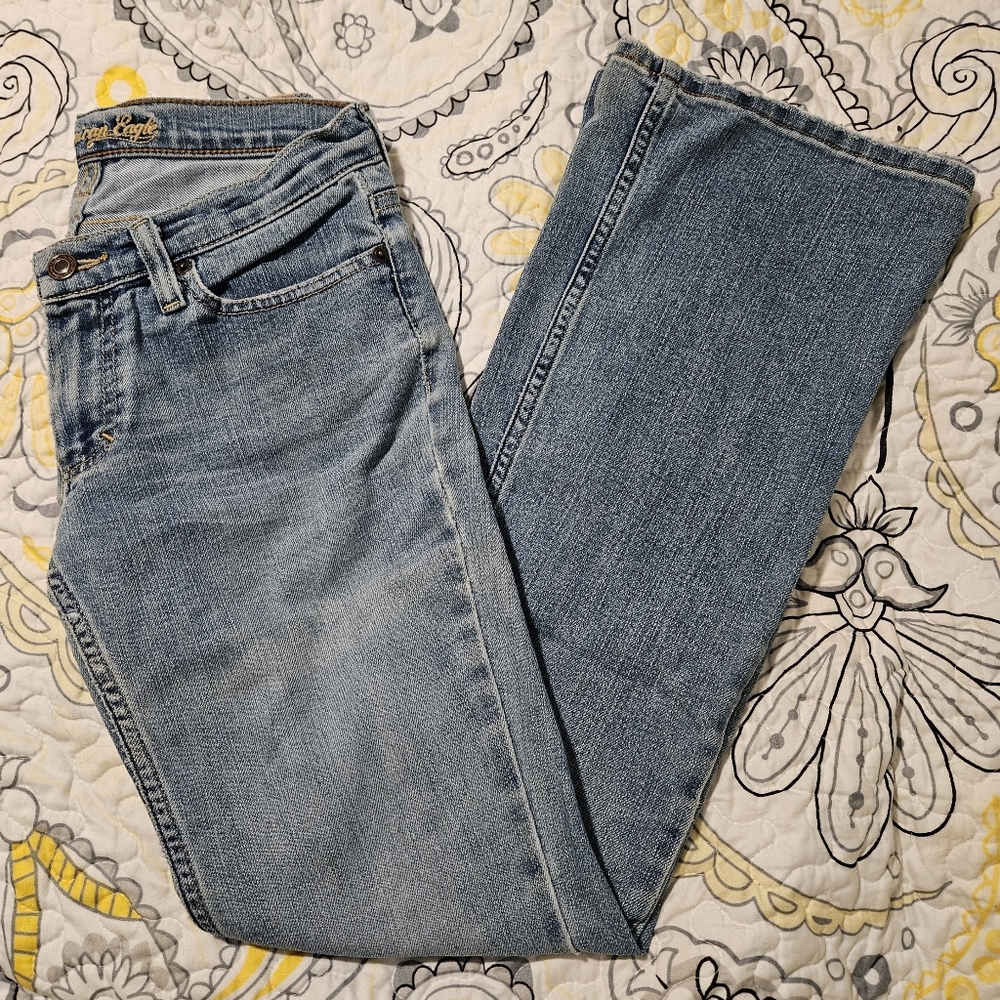 American Eagle Stretch Skinny Flare Jeans - Size 0 Regular